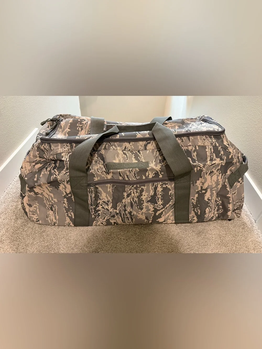 Camo Tactical Duffle Bag - Olive Green